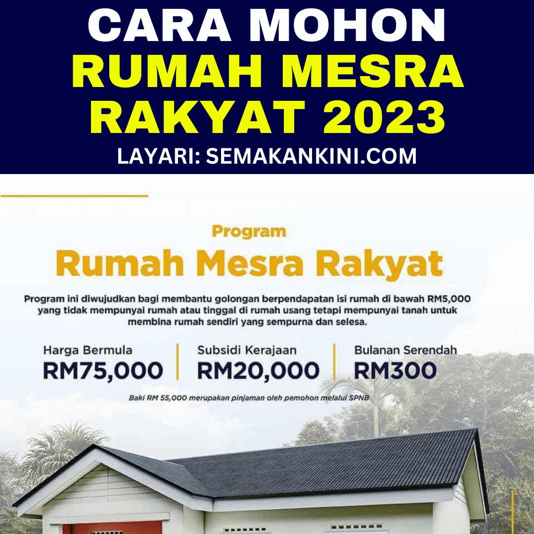 cara mohon rumah mesra rakyat 2023