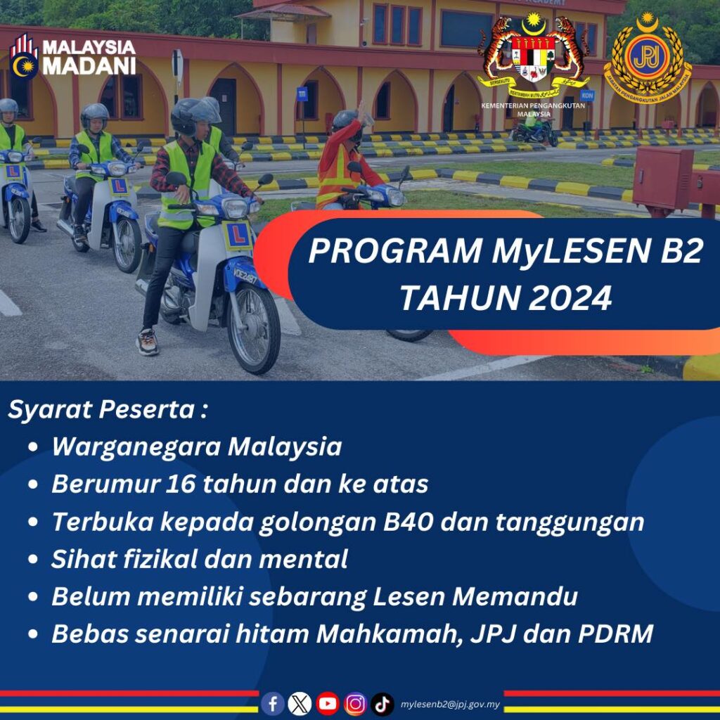 bantuan lesen percuma 2024