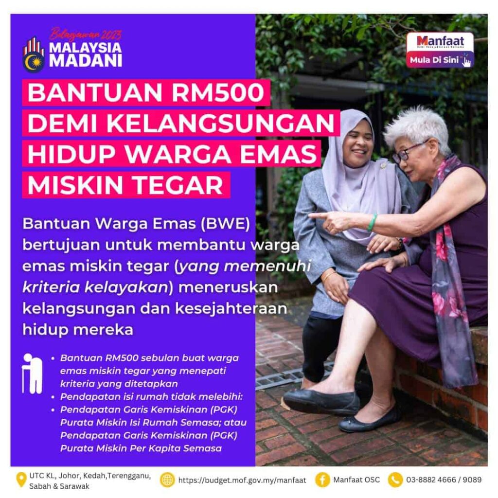 mohon bantuan warga emas rm500
