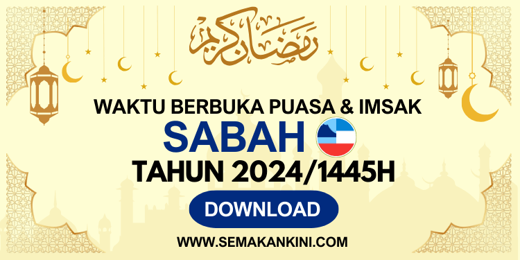 jadual waktu berbuka sabah 2024