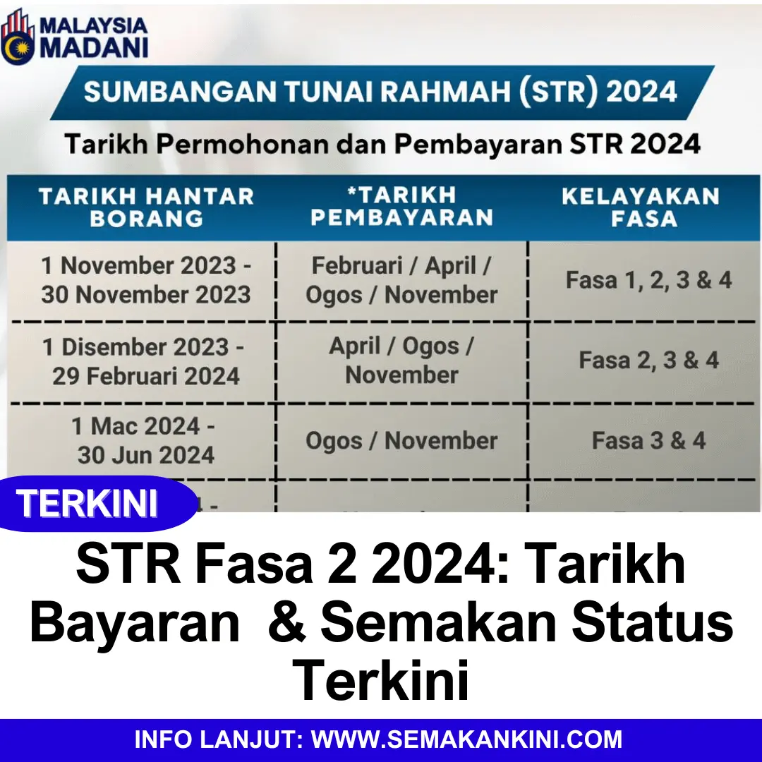 str fasa 2 2024 tarikh bayaran