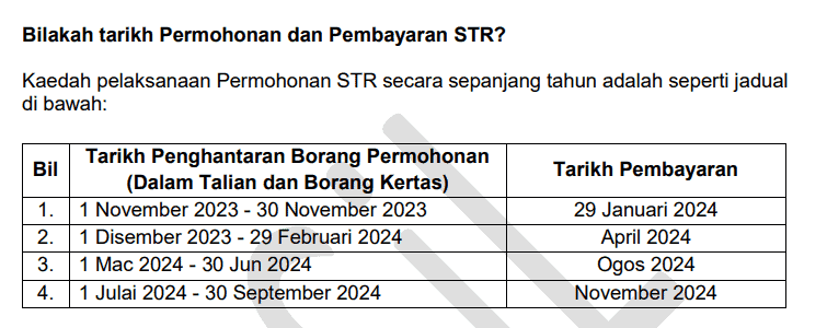 str fasa 2 2024 tarikh bayaran