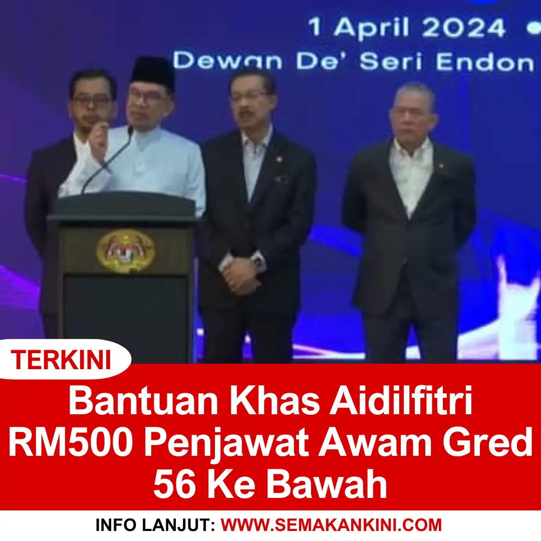 bantuan khas aidilfitri rm500 penjawat awam