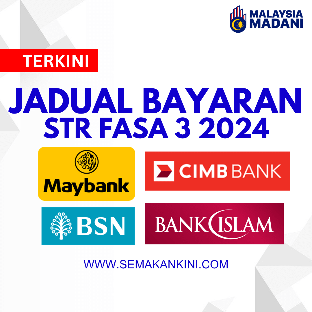 jadual bayaran str fasa 3 2024