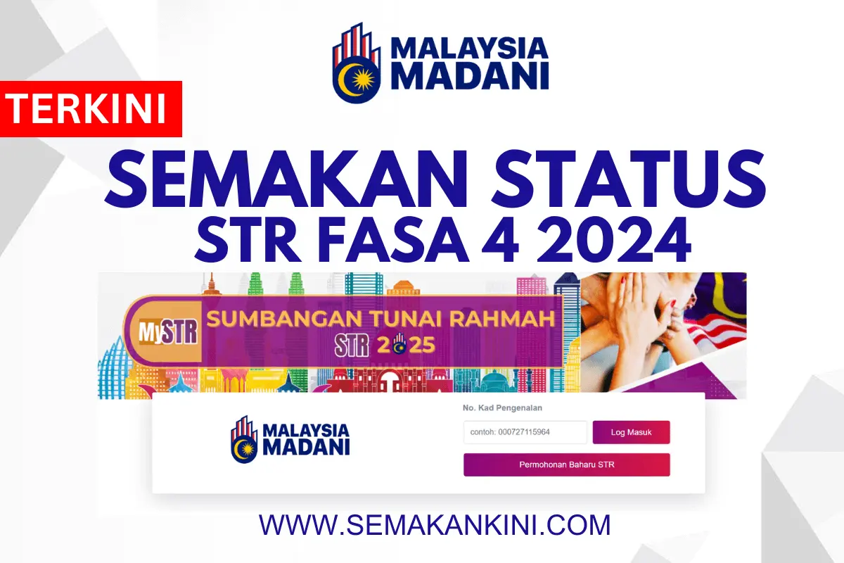 tarikh bayaran str fasa 4 2024