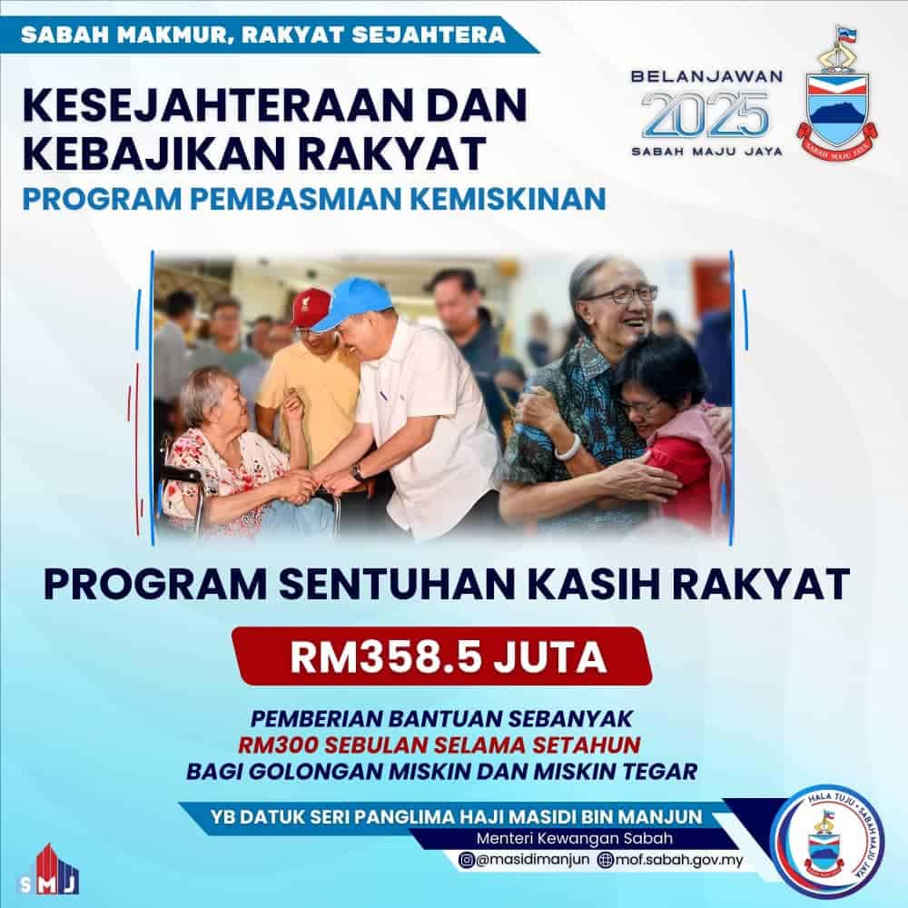 semak bantuan sabah rm300 2025